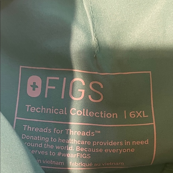 Womens New Figs High Waisted Zamora Yoga Jogger Scrub Pant Surgical Green 6XLR - Picture 7 of 7